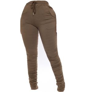 Olive green sweatpants